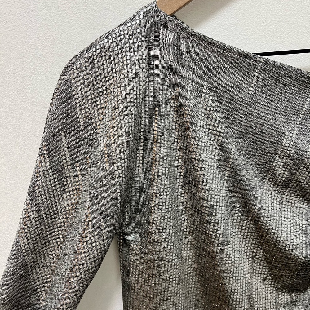 Kay Celine Silver Metallic top. Size L.